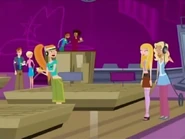 In front of the whole store.