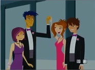 Jen and Jonesy toast.jpg (22 KB) Nikki with Jonesy while he and Jen toast.