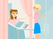 Emma is annoyed when Caitlin offers to give her a makeover so that the baby doesn't see her current appearance.