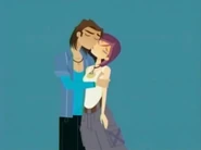 Nikki and Stone's first kiss.