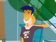 Jonesy is left with a kink in his neck.