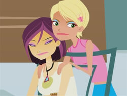 Caitlin and Nikki mad at someone.jpg