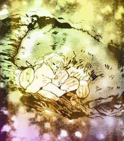 Hana with the boar family by Mun June