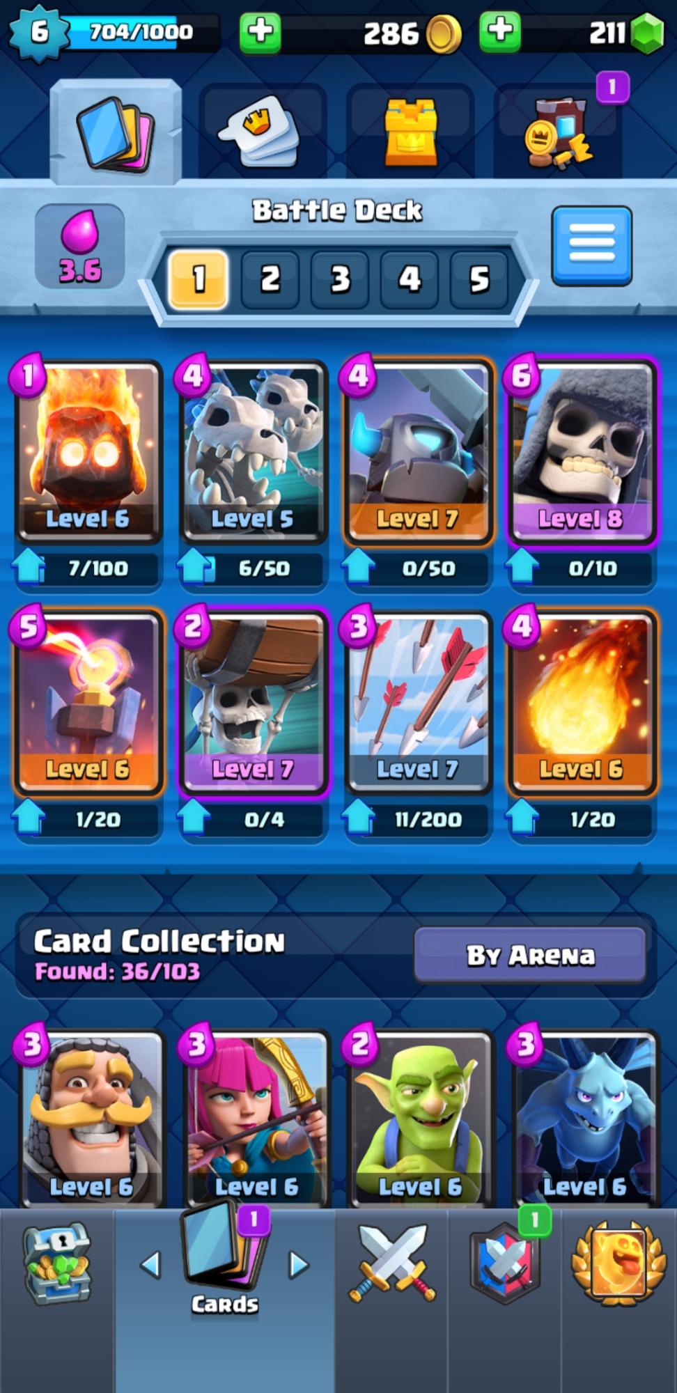 Guide to the best Clash Royale deck for Arena 4 