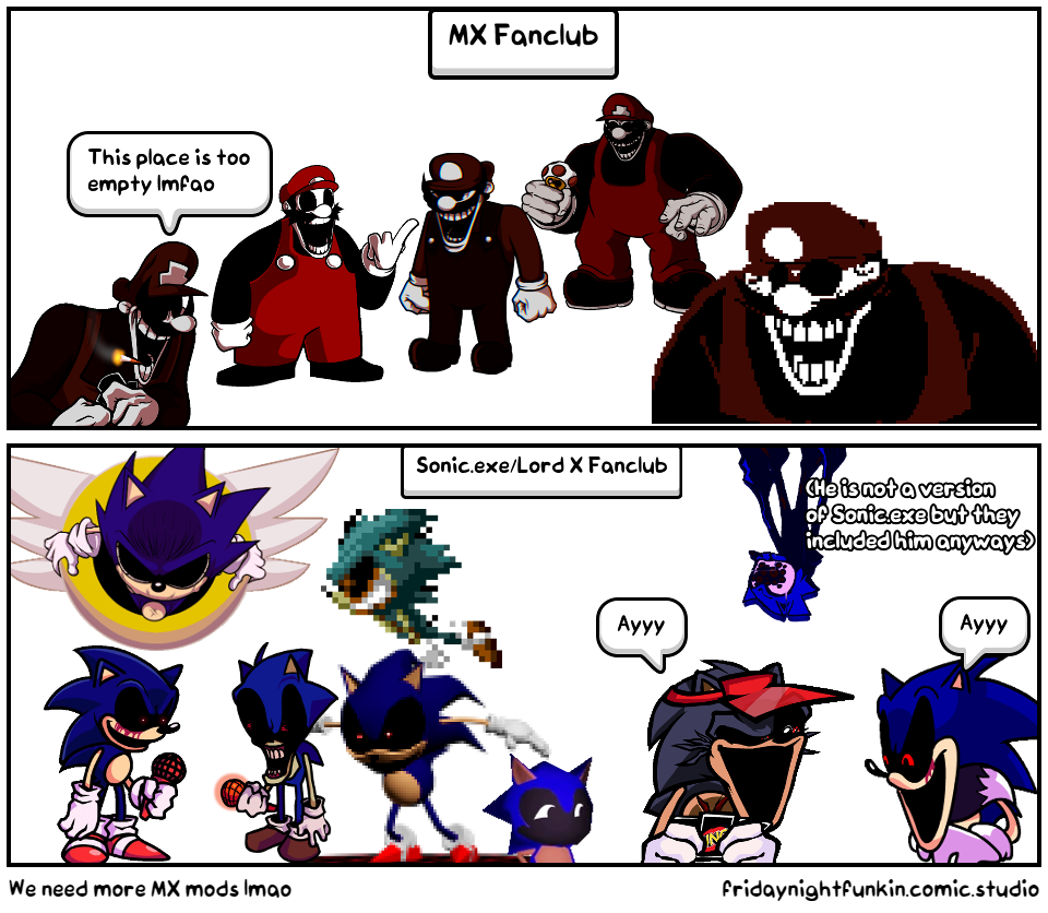 Sonic.EXE, but They Have Kids(Sonic.EXE) - Comic Studio