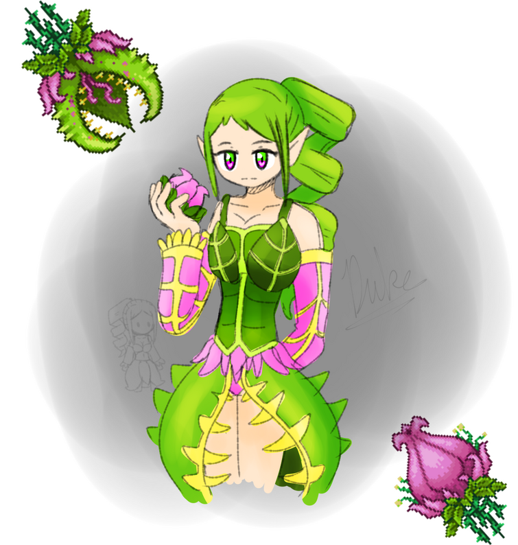 AI Art Generator: Planteria girl terraria anime