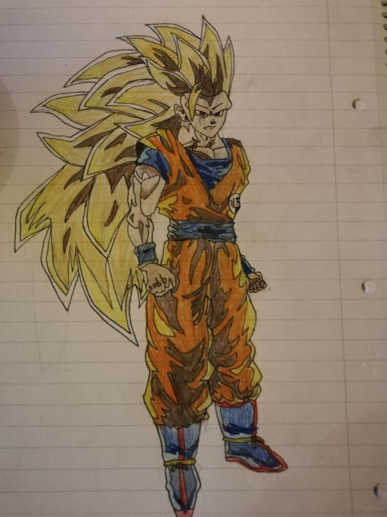 Goku Super Saiyan 3 Sketch Fandom