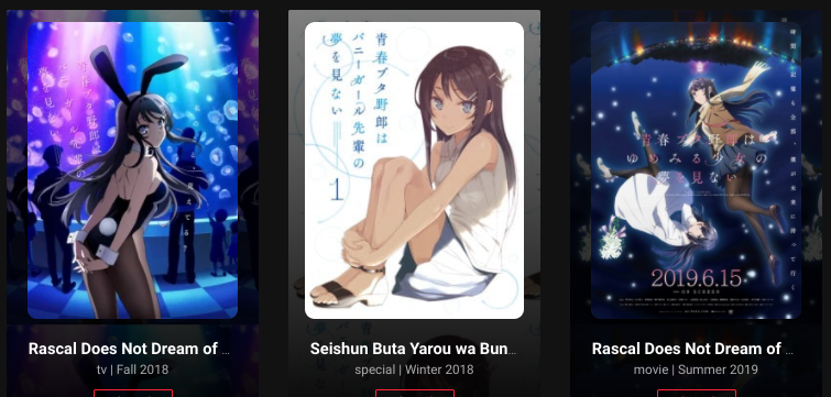 what is the watch order when watching Seishun Buta Yarou?