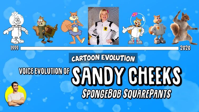 Voice Evolution of SANDY CHEEKS (SPONGEBOB) - 21 Years Explained