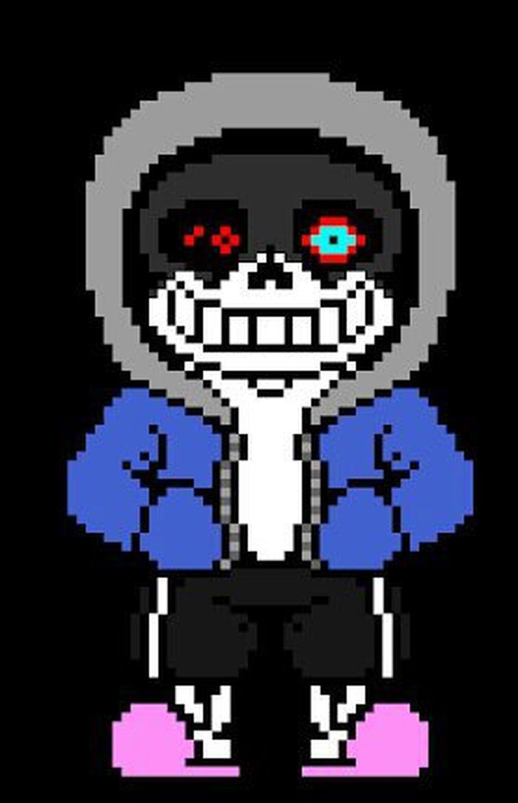 I just woke up and decided to make hardtale sans pixel art : r