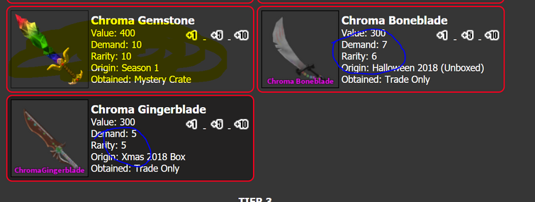 Trading Chroma Bone Blade!