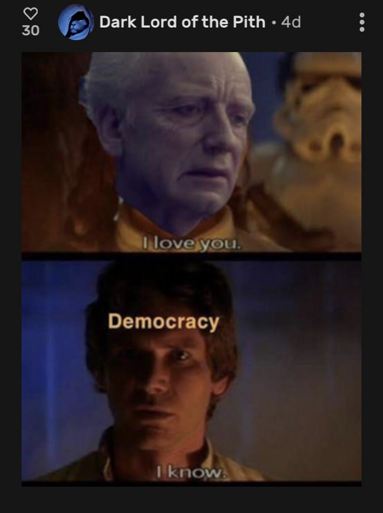 🤣 [Meme of the Week Contest] Week 26 Winner I Love Democracy Fandom