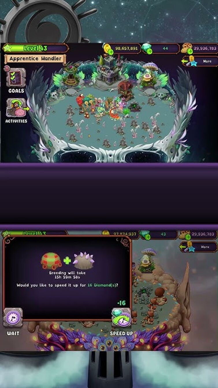 Me trying to breed Owlesque and Arcorina be like...  #mysingingmonsters #hehewowie #msm #shorts