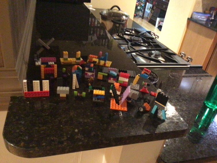 Son wanted me to create F from Alphabet Lore out of LEGO. Pretty happy with  the result. : r/lego