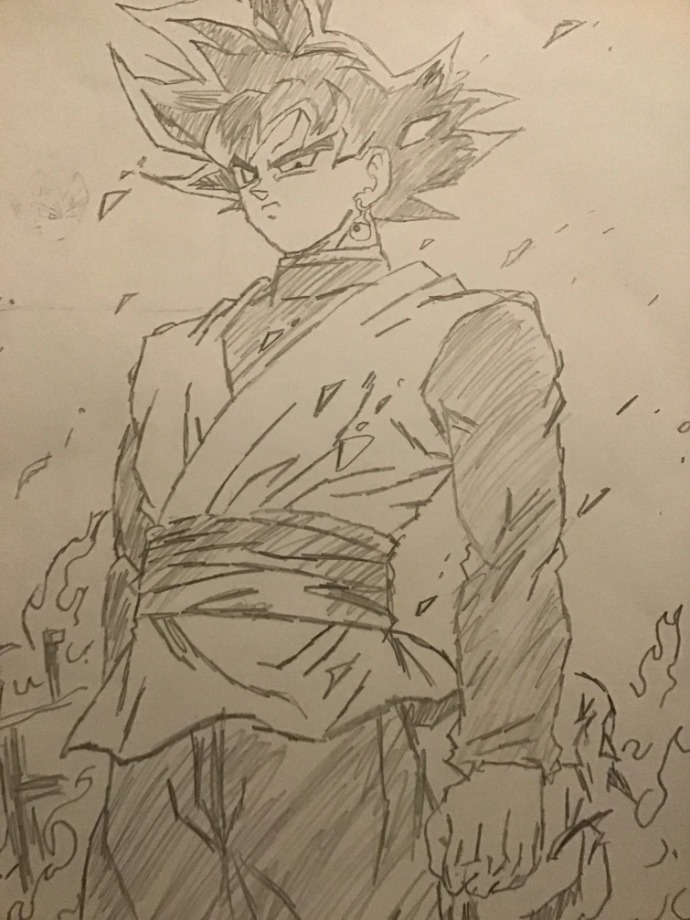 Goku black drawing | Fandom