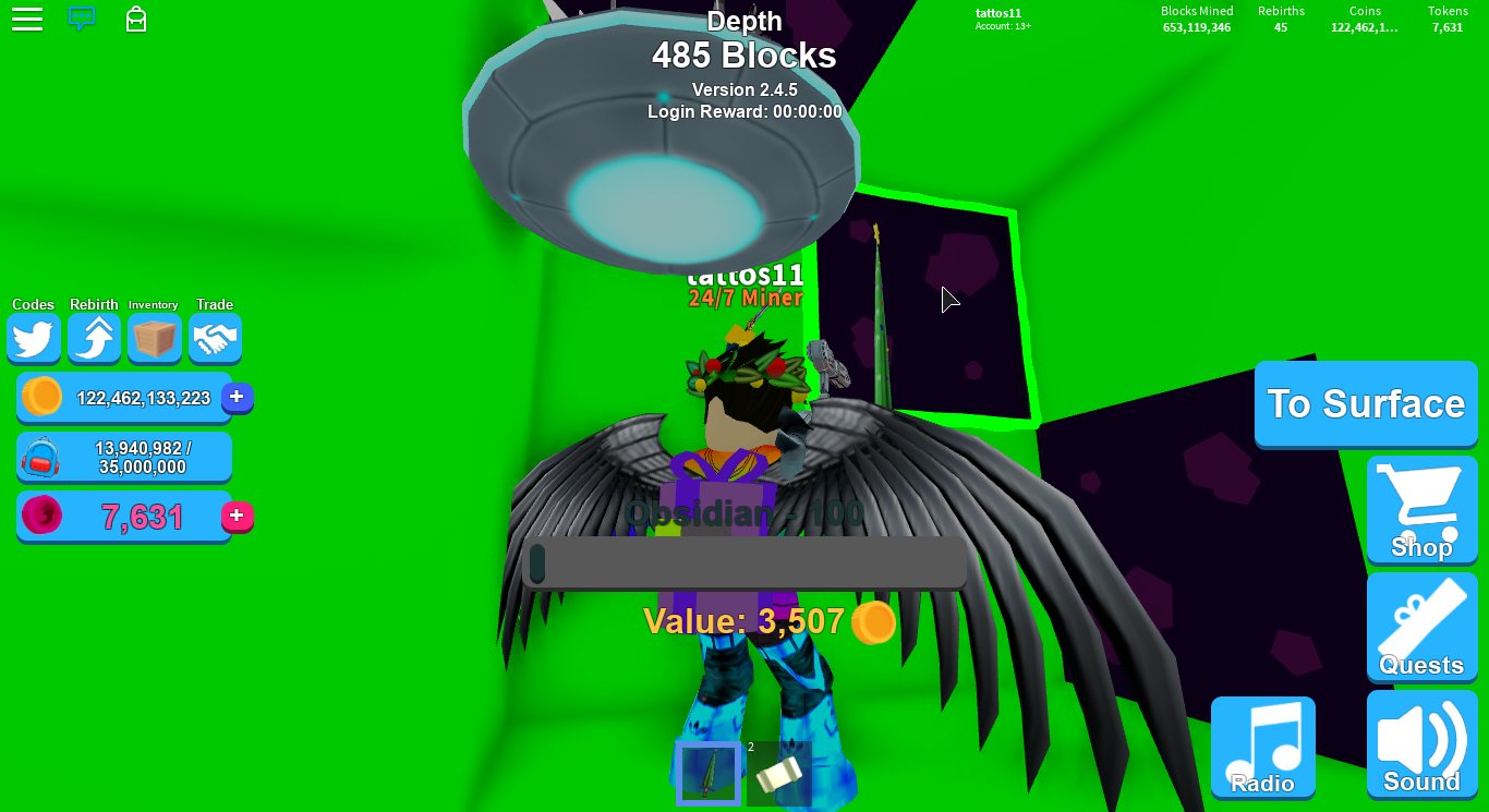 roblox miner hat