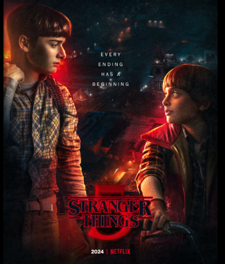 Netflix Series Will Byers And Mike Wheeler Stranger Things Season 5 Poster  - Anynee