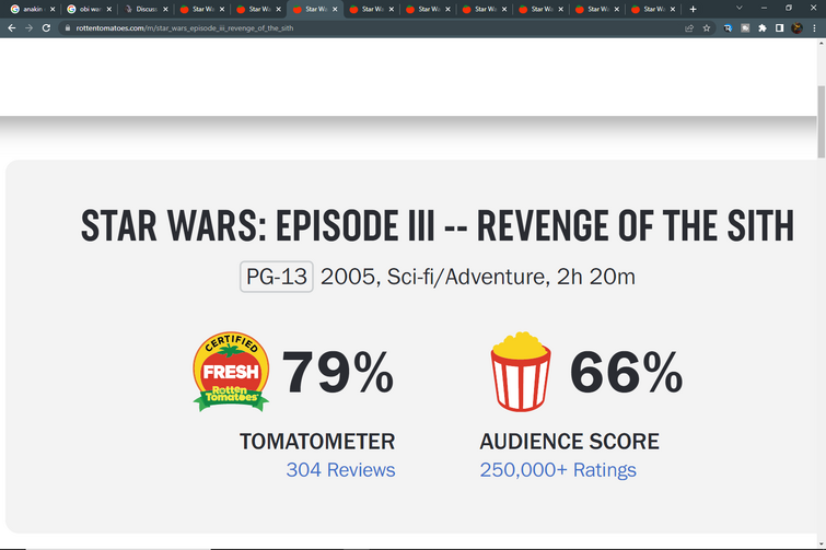 Star Wars: Episode III - Revenge of the Sith - Rotten Tomatoes