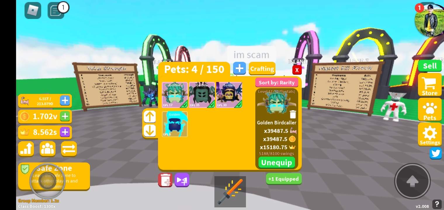 Discuss Everything About Roblox Saber Simulator Wiki Fandom - he crafted a full team of rainbow pets in roblox saber simulator