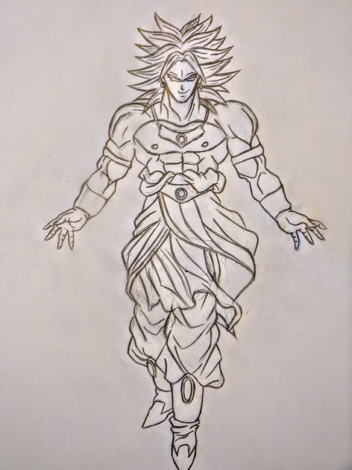 broly ssj drawings