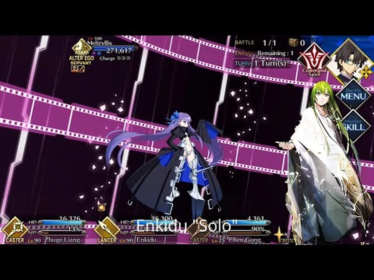 [FGO NA] SE.RA.PH Meltryllis Fight — Enkidu Solo