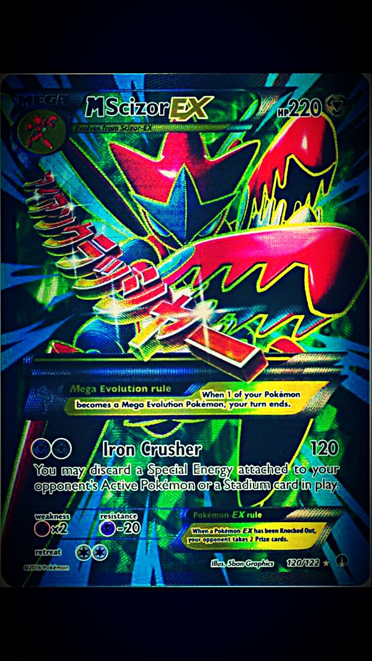 Photo Edited Full Art Breakpoint Mega Scizor EX