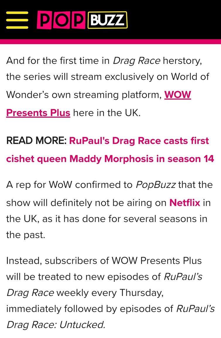 RuPaul's Drag Race casts first cishet queen Maddy Morphosis in season 14 -  PopBuzz