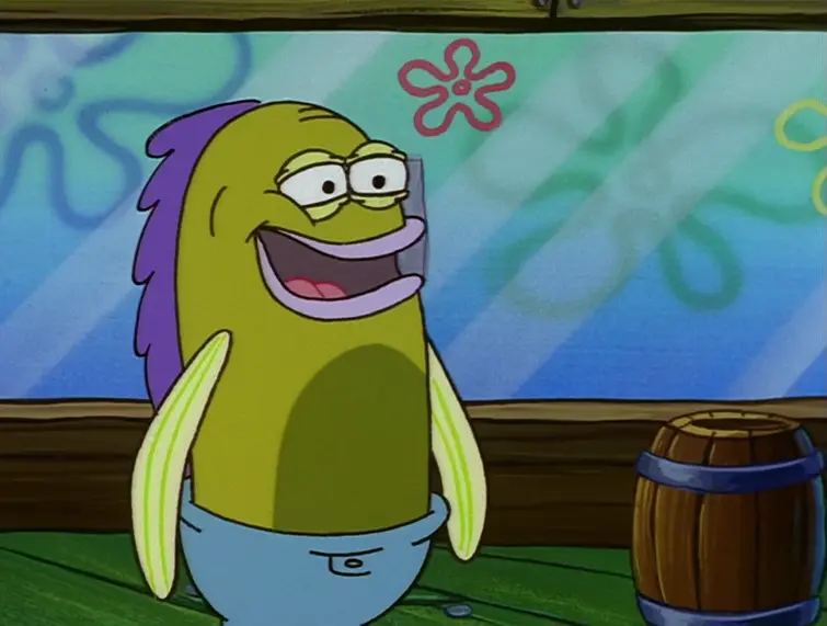 Guys help! I think this guy kidnapped SpongeBob! Fandom