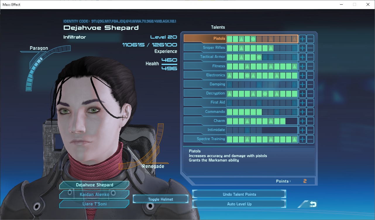 Mass Effect 1 / LE1 Unlock Talent Intimidate 10 or Charm 12 Fandom