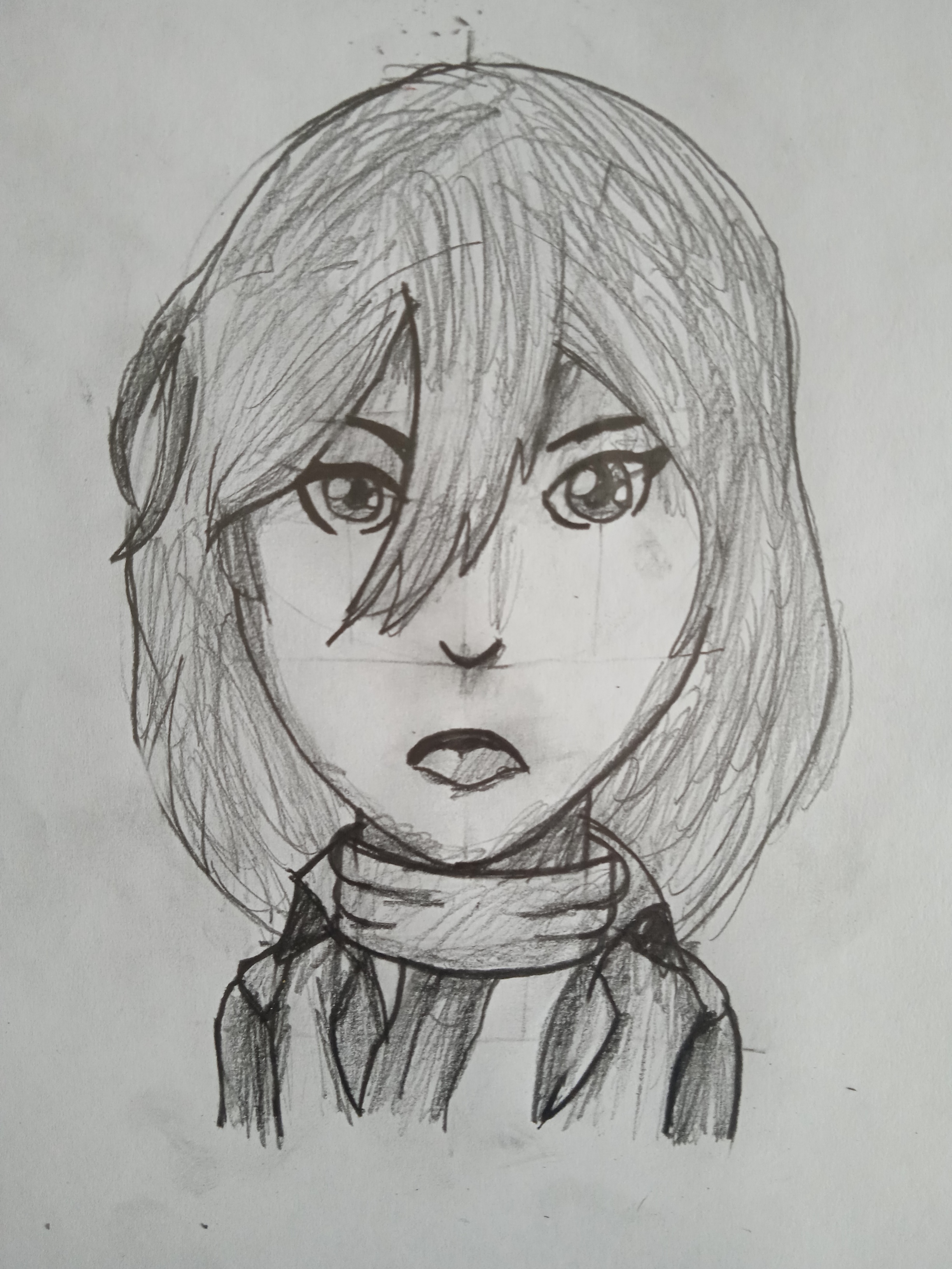 My sketch of Mikasa | Fandom