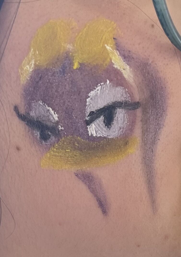 donald duck face painting