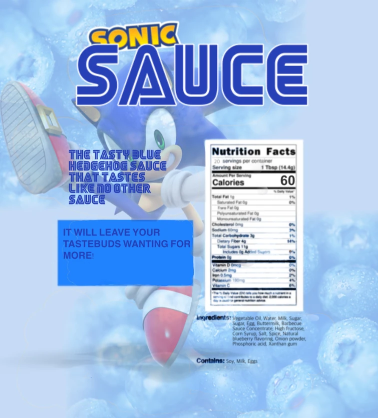 would you try sonic sauce? Fandom