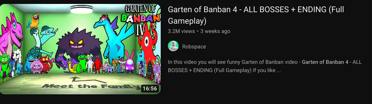 NEW GAME!!! Garten of Banban 6 All NEW Bosses + ENDING Full Gameplay in  2023