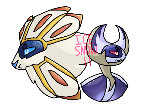 Lunala and Solgaleo  Pokemon, Pokemon solgaleo, Pokemon funny