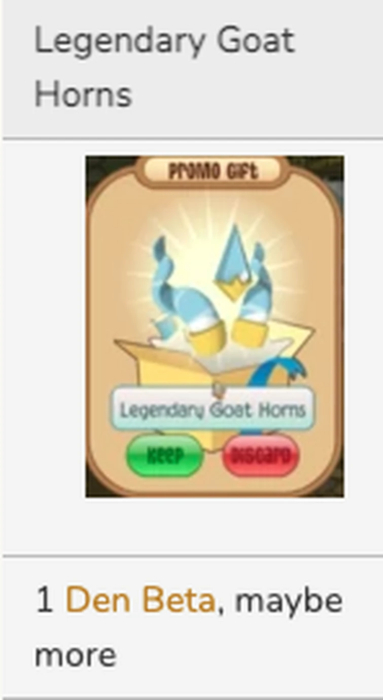 Legendary Goat Horns Fandom