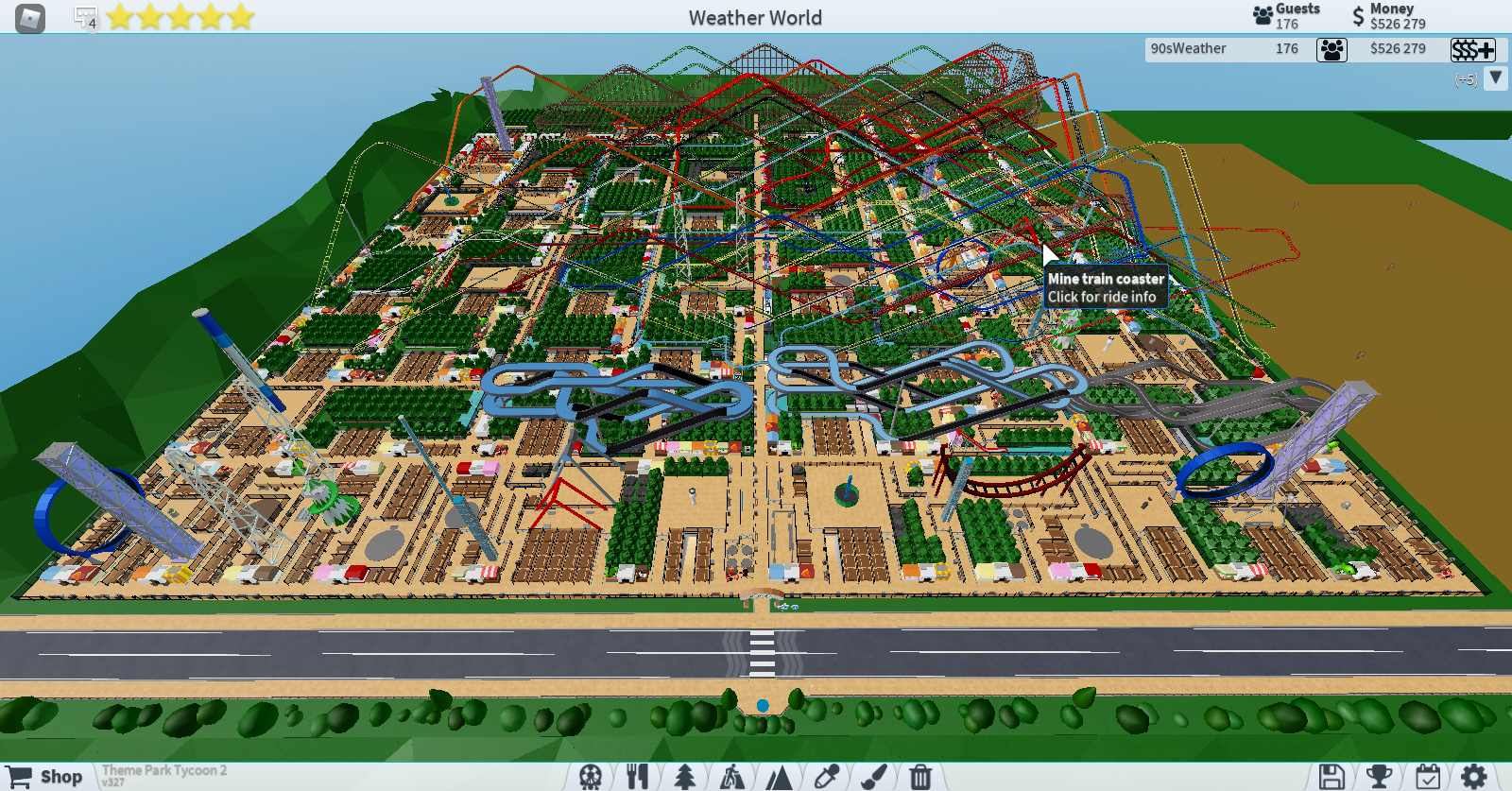 THEMEPARK TYCOON MAP 🎢!! ,#themepark ,#rollercoaster