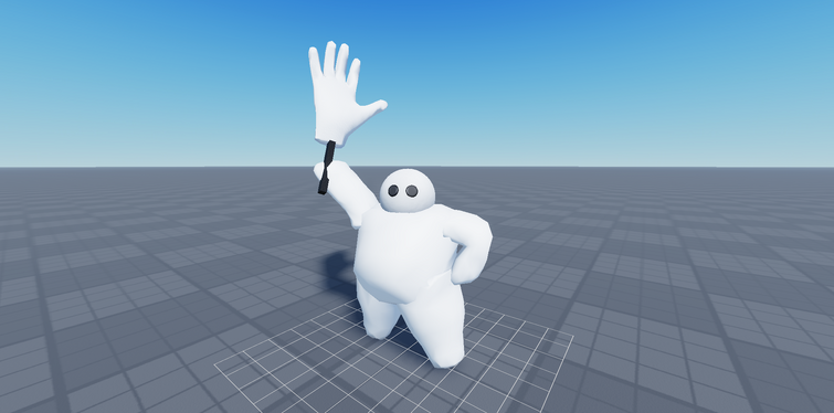 I made my avatar pose in Roblox Studio