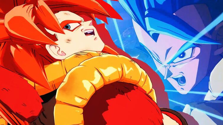 Some Fanart Of The Ssj4 Gogeta Vs Ssb Gogeta Dramatic Finish I Found On Reddit Fandom