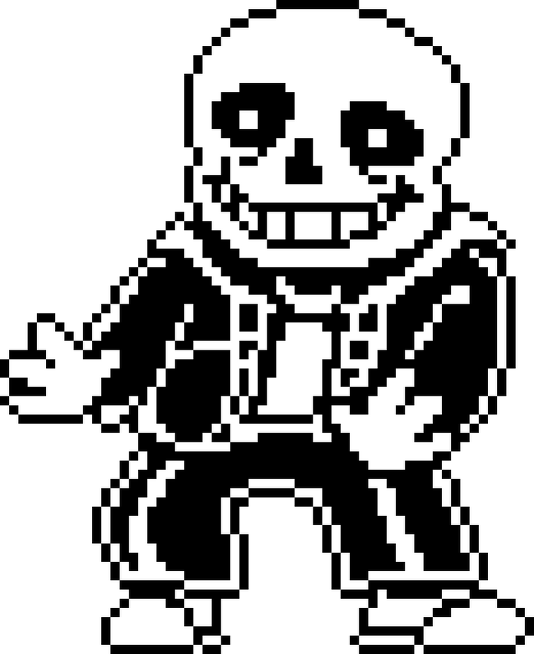 Pixilart - Sans simulator title by Anonymous