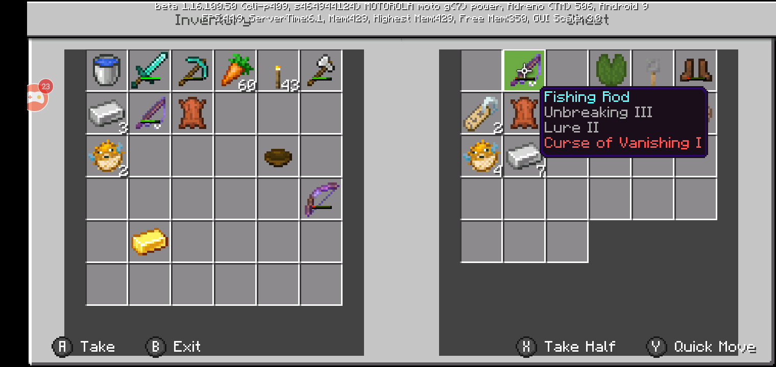 minecraft op fishing rod