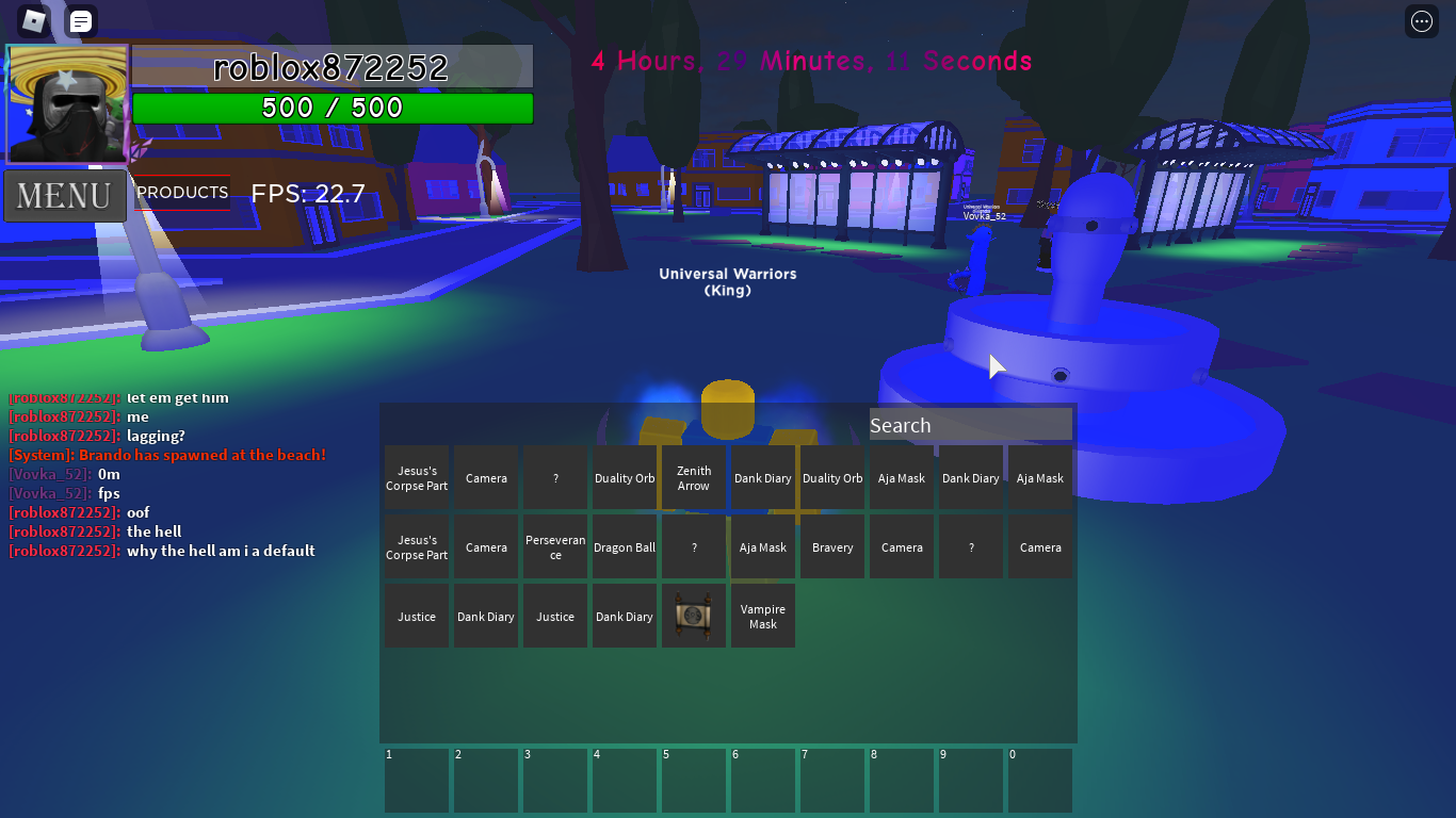 Disconnected From The Server With All These Items Fandom - roblox wiki disconnect