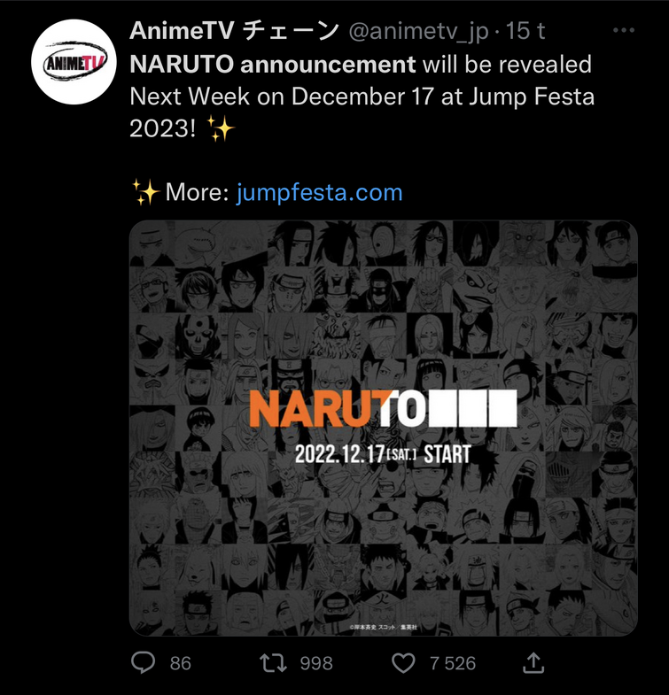 Naruto announcement december 17th! | Fandom