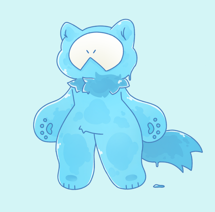 Diamond Slime Pup Dragon  Kaiju art, Cute little drawings, Furry art