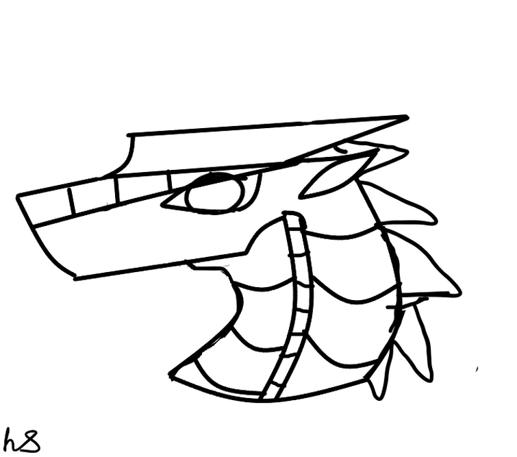 Made a sky wing head base Fandom