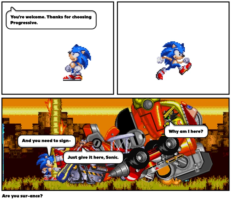 Why is Sonic at Progressive? (wrong answers only) | Fandom