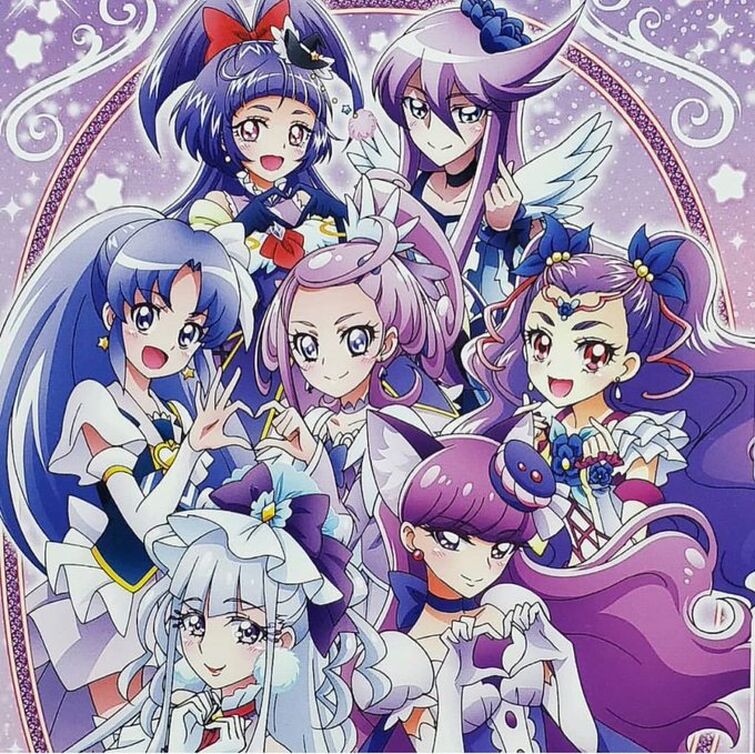 Pretty Cure aka PreCure Japanese anime characters by Toei at the