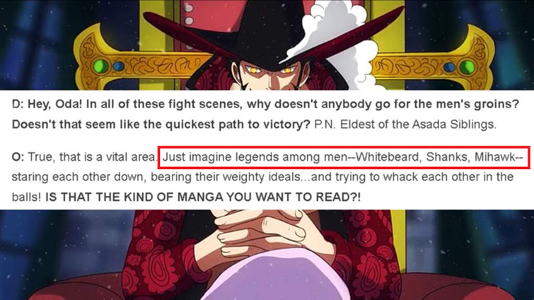 obscure-imagines — what you really want - Mihawk