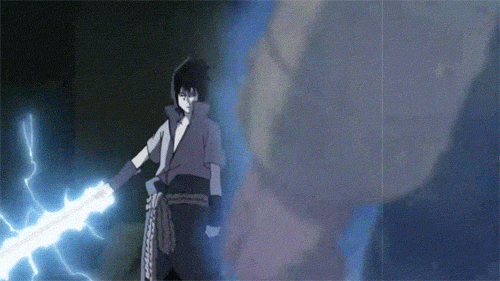 sasuke vs raikage gif