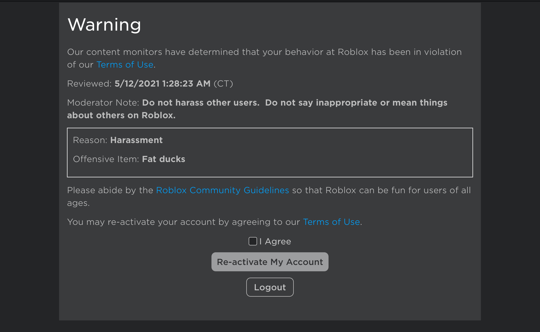 DUMBEST ROBLOX WARNING | Fandom