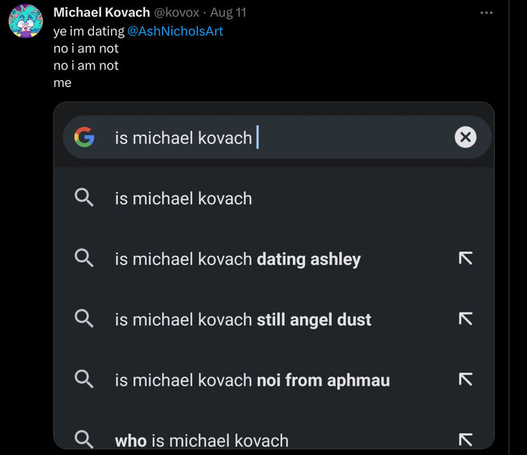 Michael Kovach on X: Just wanna remind everyone that if you see me on  Discord (Kovy Cat pfp) and I am talking about / actively promoting  projects, myself, etc - that's totally